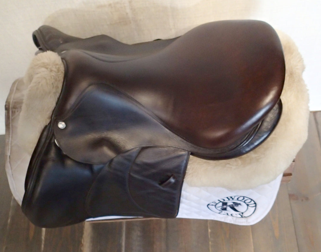 16.5" Voltaire Palm Beach Saddle - Full Buffalo - 2017 - 1A Flaps - 4.75" dot to dot - FIN Panels