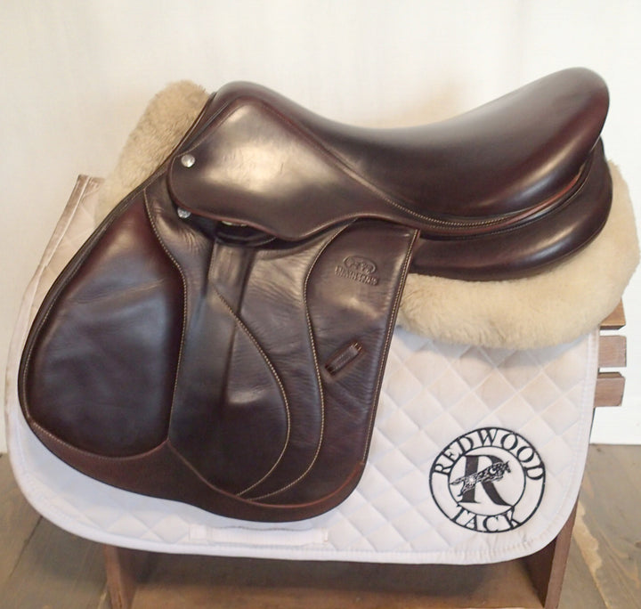 17.5" Devoucoux Biarritz O Saddle - Full Buffalo - 2019 - 2AB Flaps - D3D - 5" dot to dot