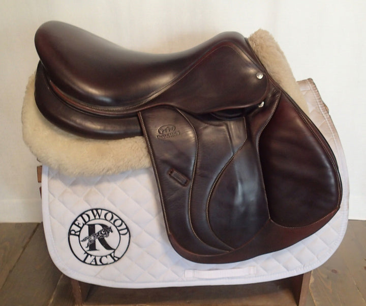 17.5" Devoucoux Biarritz O Saddle - Full Buffalo - 2019 - 2AB Flaps - D3D - 5" dot to dot