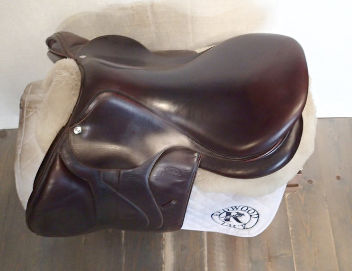 17.5" Devoucoux Biarritz O Saddle - Full Buffalo - 2019 - 2AB Flaps - D3D - 5" dot to dot