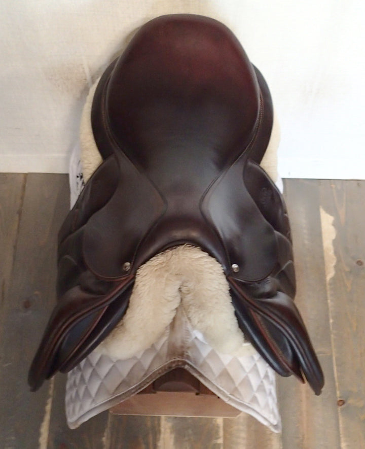 17.5" Devoucoux Biarritz O Saddle - Full Buffalo - 2019 - 2AB Flaps - D3D - 5" dot to dot