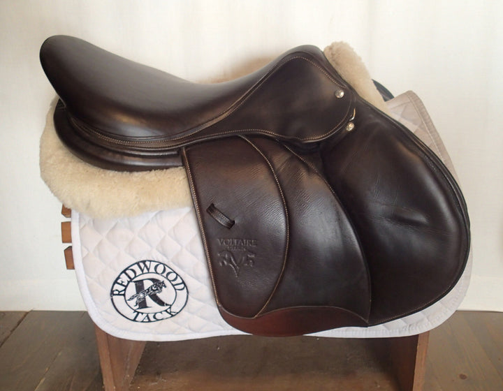 18.5" Voltaire Stuttgart Saddle - Full Buffalo - 2022 - 3AAAR Flaps - 4.75" dot to dot - Pro Panels