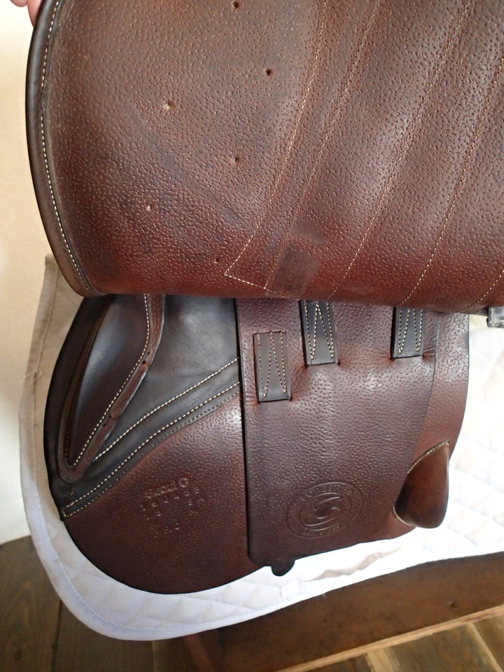 18" Forestier by Voltaire Seoul C Saddle - Full Buffalo - 2019 - 3A Flaps - 5.5" dot to dot - Pro Panels