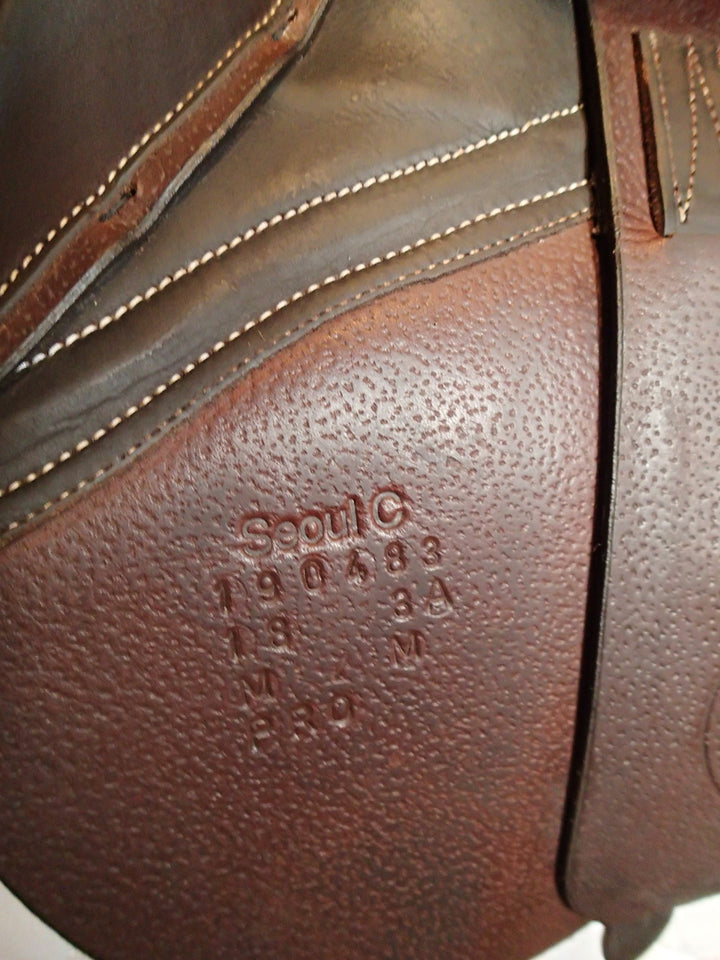 18" Forestier by Voltaire Seoul C Saddle - Full Buffalo - 2019 - 3A Flaps - 5.5" dot to dot - Pro Panels