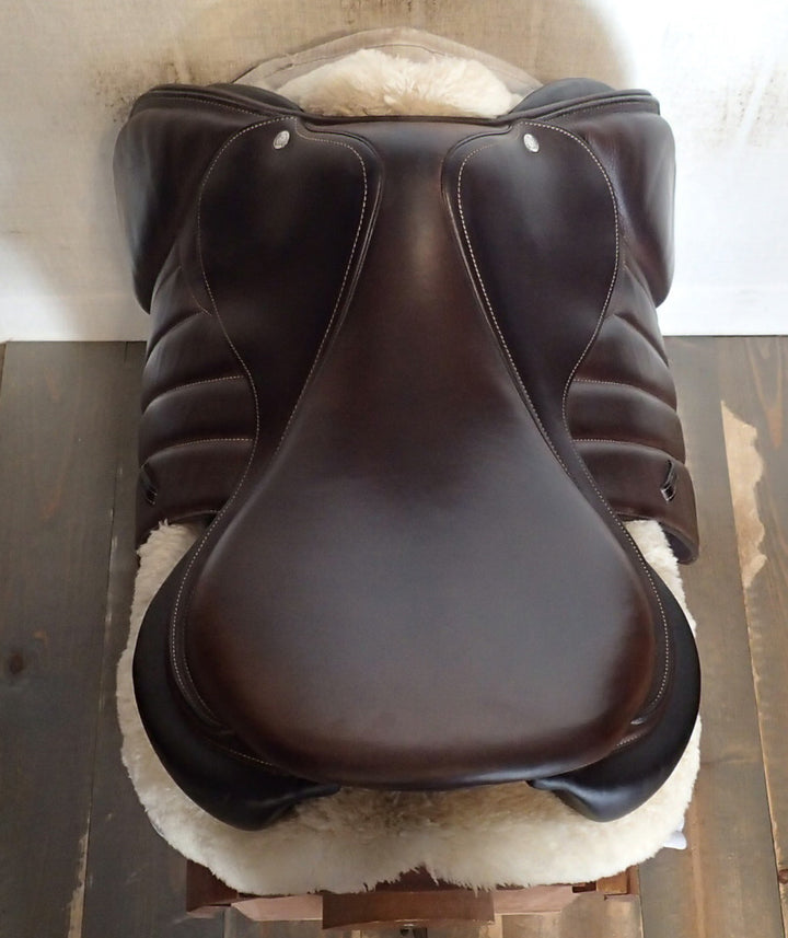 18" Forestier by Voltaire Seoul C Saddle - Full Buffalo - 2019 - 3A Flaps - 5.5" dot to dot - Pro Panels