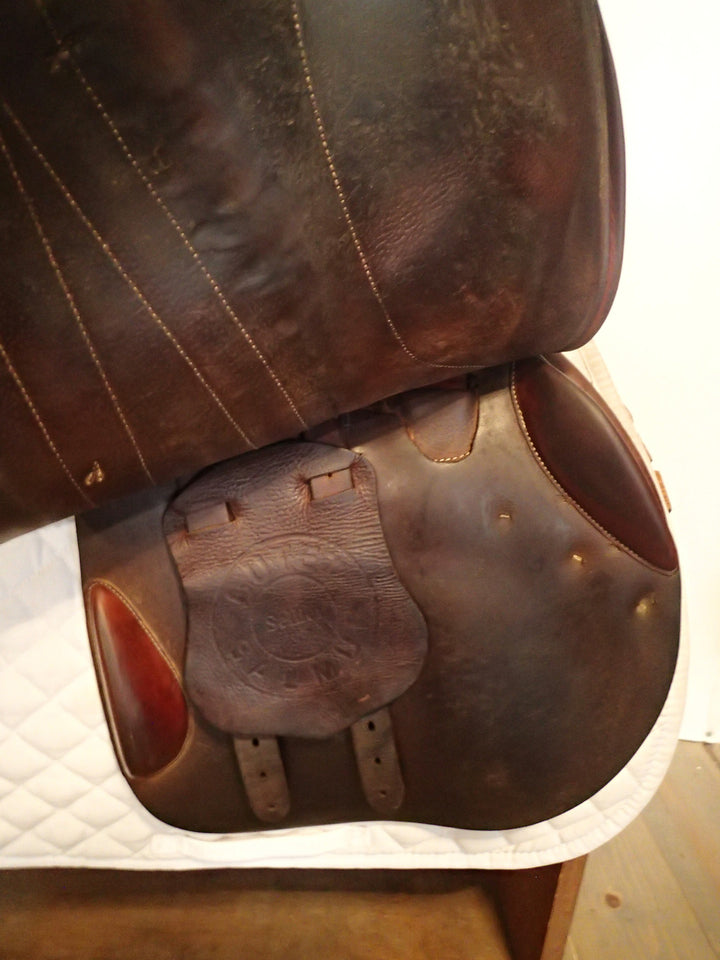 18" Butet Premium Saddle - Full Calfskin - 2008 - C Seat - 3.25 Flaps - 4.5" dot to dot