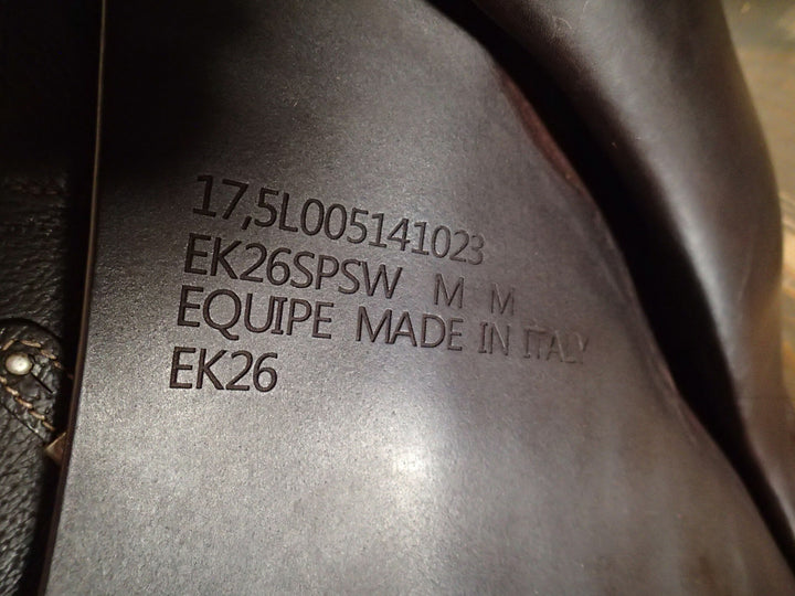 17.5" Equipe EK26 Saddle - 2023 - Full Calfskin - 4.75" dot to dot