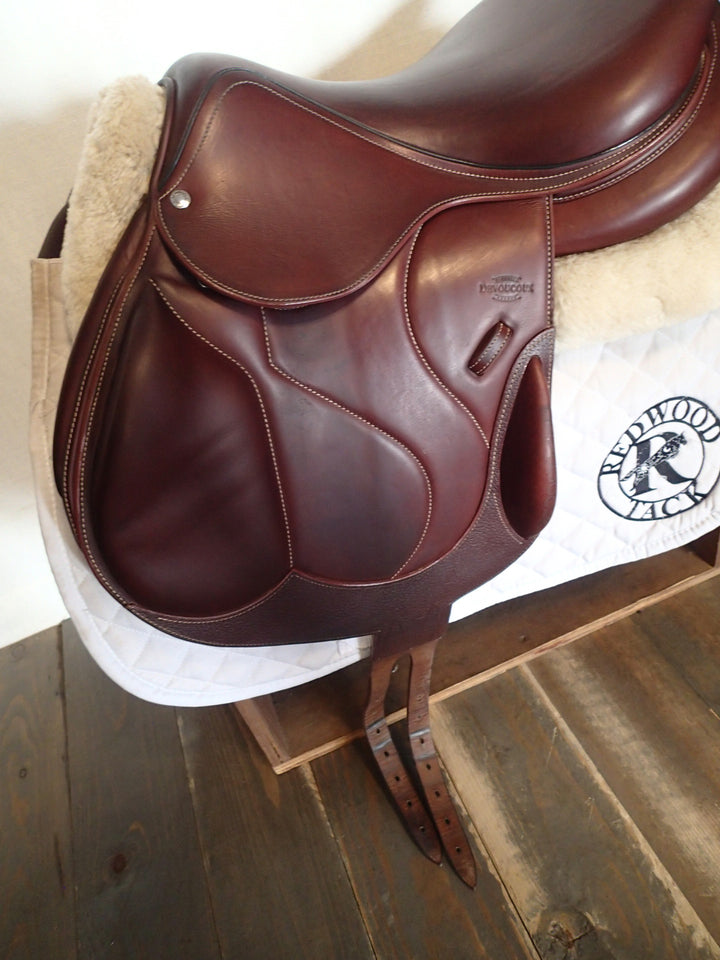 17.5" Devoucoux Chiberta O Monoflap Saddle - Full Buffalo - 2022 - 1AR Flaps - 4.5" dot to dot