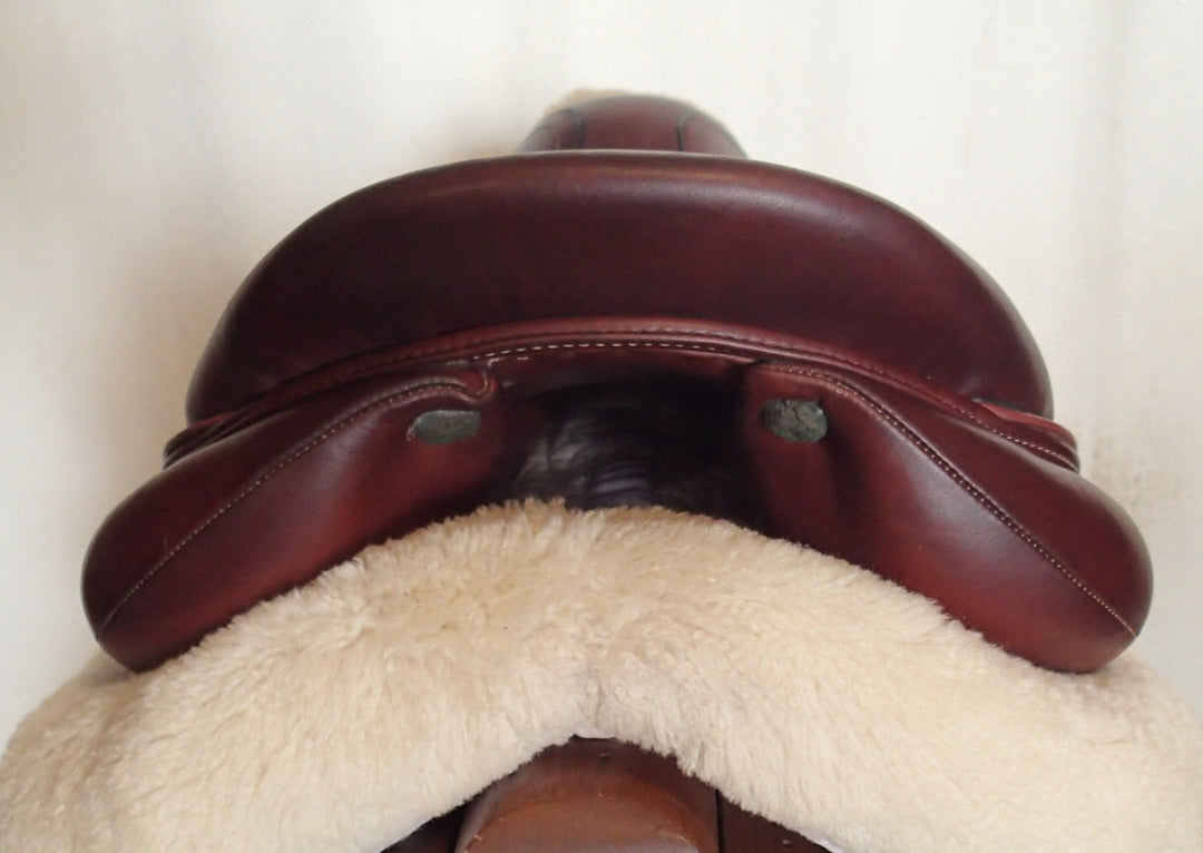17.5" Devoucoux Chiberta O Monoflap Saddle - Full Buffalo - 2022 - 1AR Flaps - 4.5" dot to dot