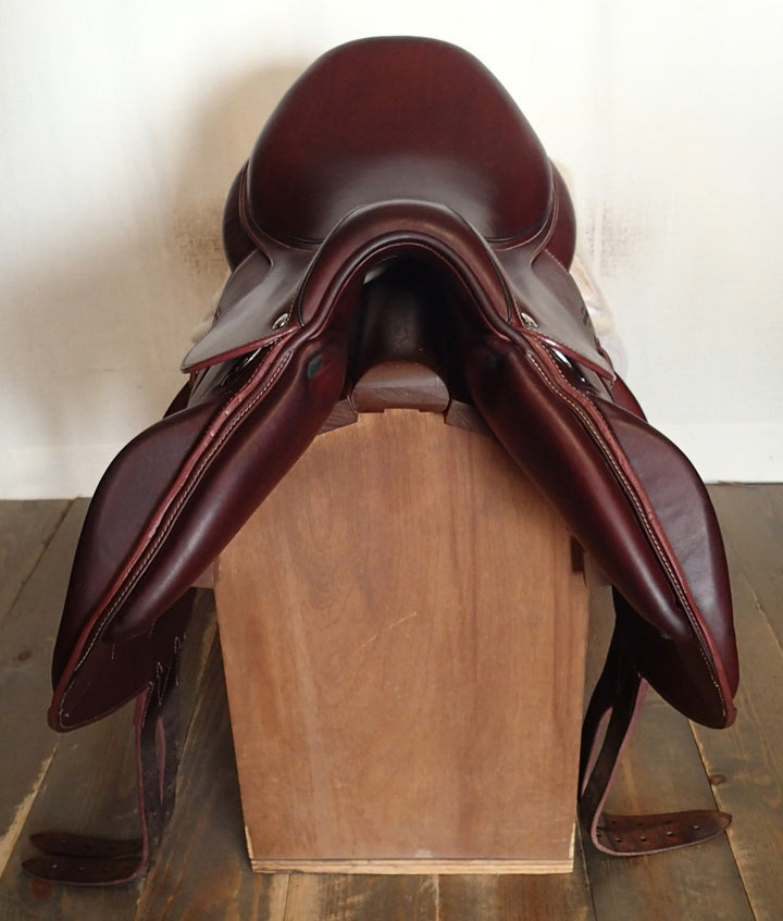 17.5" Devoucoux Chiberta O Monoflap Saddle - Full Buffalo - 2022 - 1AR Flaps - 4.5" dot to dot