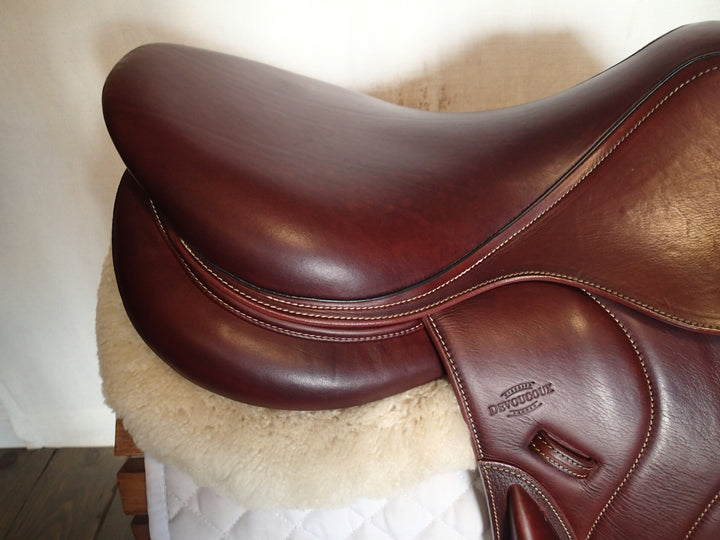 17.5" Devoucoux Chiberta O Monoflap Saddle - Full Buffalo - 2022 - 1AR Flaps - 4.5" dot to dot