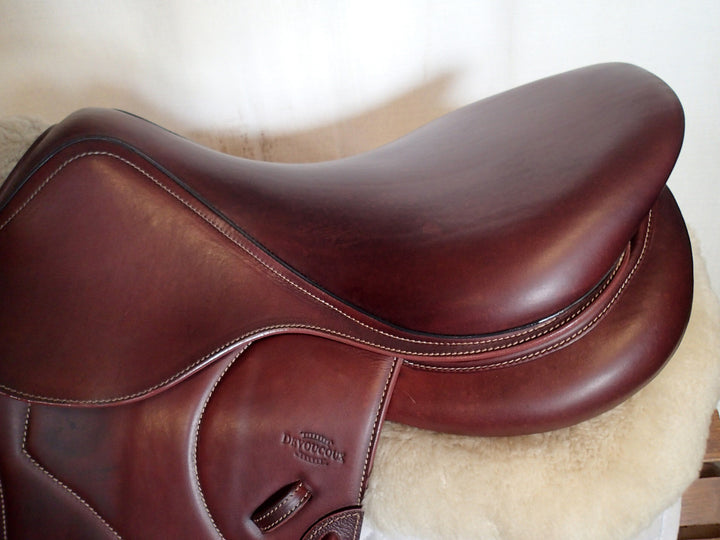 17.5" Devoucoux Chiberta O Monoflap Saddle - Full Buffalo - 2022 - 1AR Flaps - 4.5" dot to dot