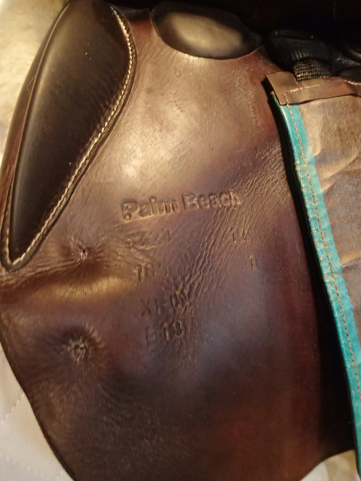 16.5" Voltaire Palm Beach Saddle - Full Buffalo - 2014 - 1 Flaps - 4.75" dot to dot - XFIN panels