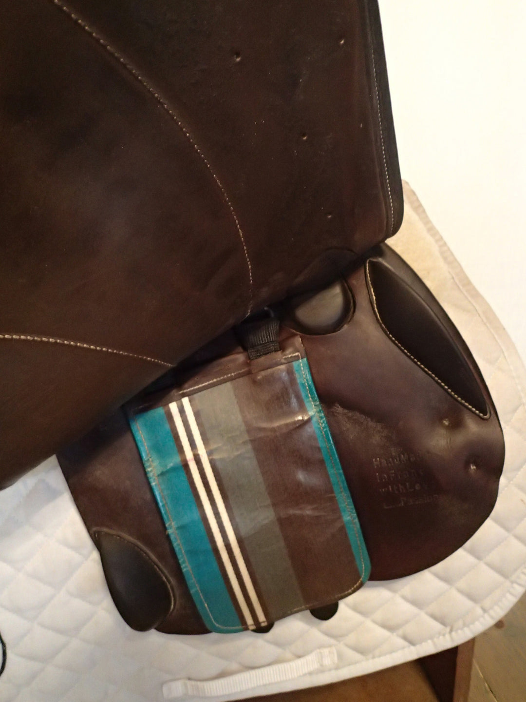 16.5" Voltaire Palm Beach Saddle - Full Buffalo - 2014 - 1 Flaps - 4.75" dot to dot - XFIN panels
