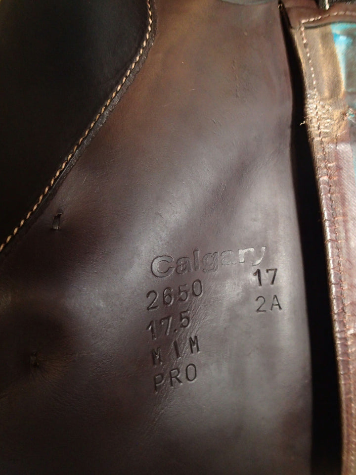 17.5" Voltaire Calgary Saddle - Full Buffalo - 2017 - 2A Flaps - 4.75" dot to dot - FIN Panels