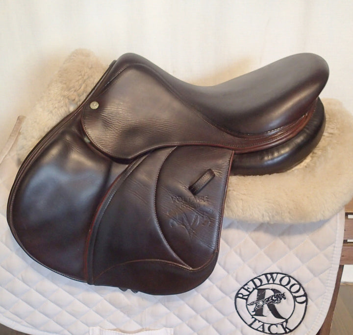 15.5" Voltaire Palm Beach Saddle - Full Buffalo - 2013 - 00A Flaps - 4.75" dot to dot - FIN Panels