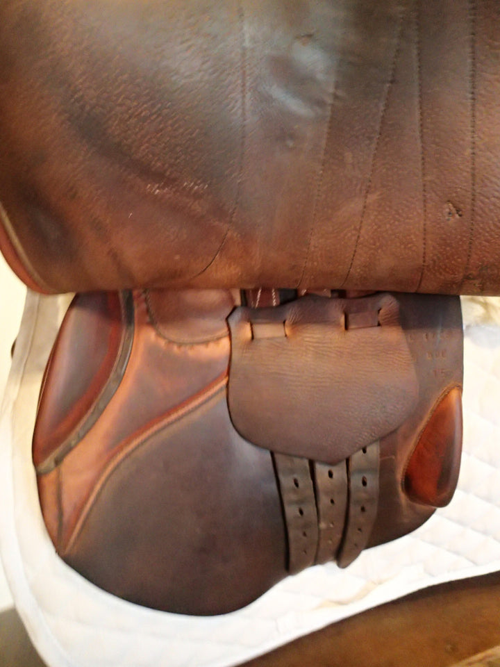 17" Butet Premium Saddle - Full Calfskin - 2015 - L Seat - 2.5 Flaps - 4.25" dot to dot