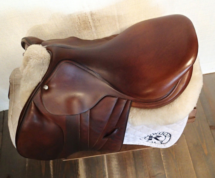 17" Butet Premium Saddle - Full Calfskin - 2015 - L Seat - 2.5 Flaps - 4.25" dot to dot