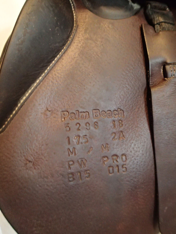17.5" Voltaire Palm Beach Saddle - Full Buffalo - 2018 - 2A Flaps - 4.5" dot to dot - Pro Panels