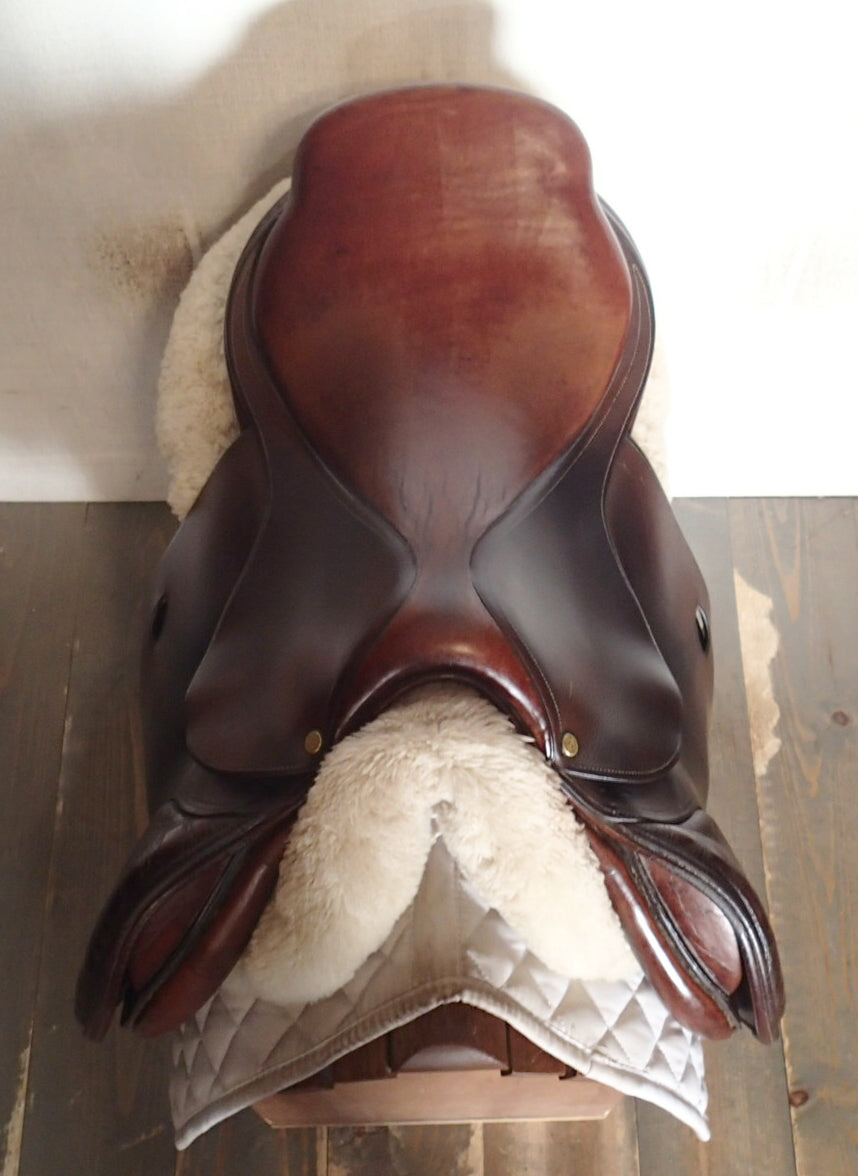 17" Bruno Delgrange Partition Saddle - 2004 - 4.75" dot to dot (905)