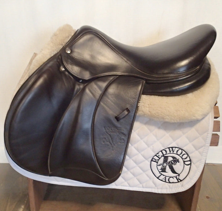 17.5" Voltaire Stuttgart Saddle - Full Buffalo - 2020 - 4AA Flaps - 4.75" dot to dot - FIN Panels