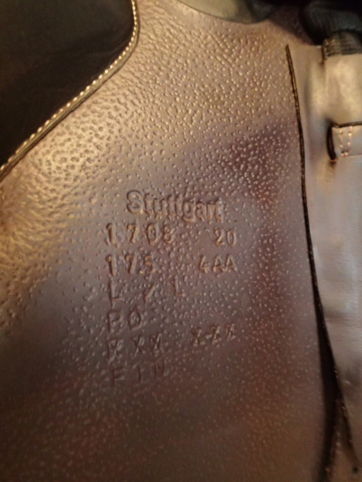 17.5" Voltaire Stuttgart Saddle - Full Buffalo - 2020 - 4AA Flaps - 4.75" dot to dot - FIN Panels