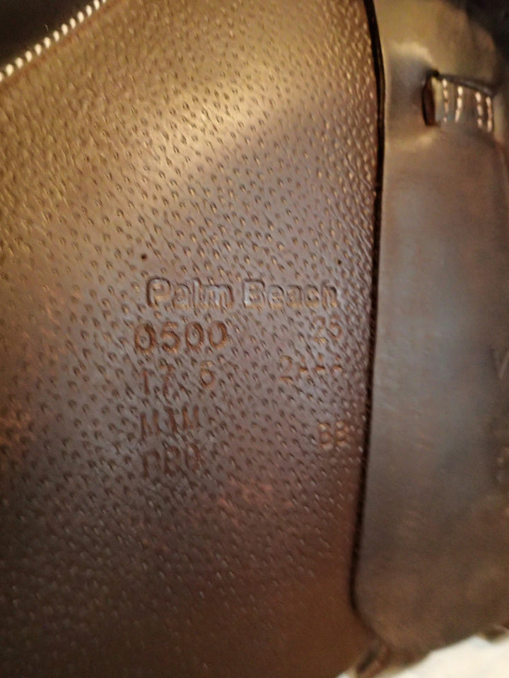 17.5" Voltaire Palm Beach Saddle - Full Buffalo - 2025 - 2AAA Flaps - 5" dot to dot - Pro Panels