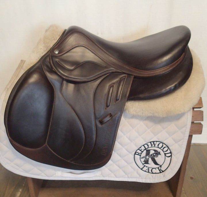 17" Devoucoux Biarritz Lab Saddle - Full Buffalo - 2019 - 2 Flaps - 4.5" dot to dot