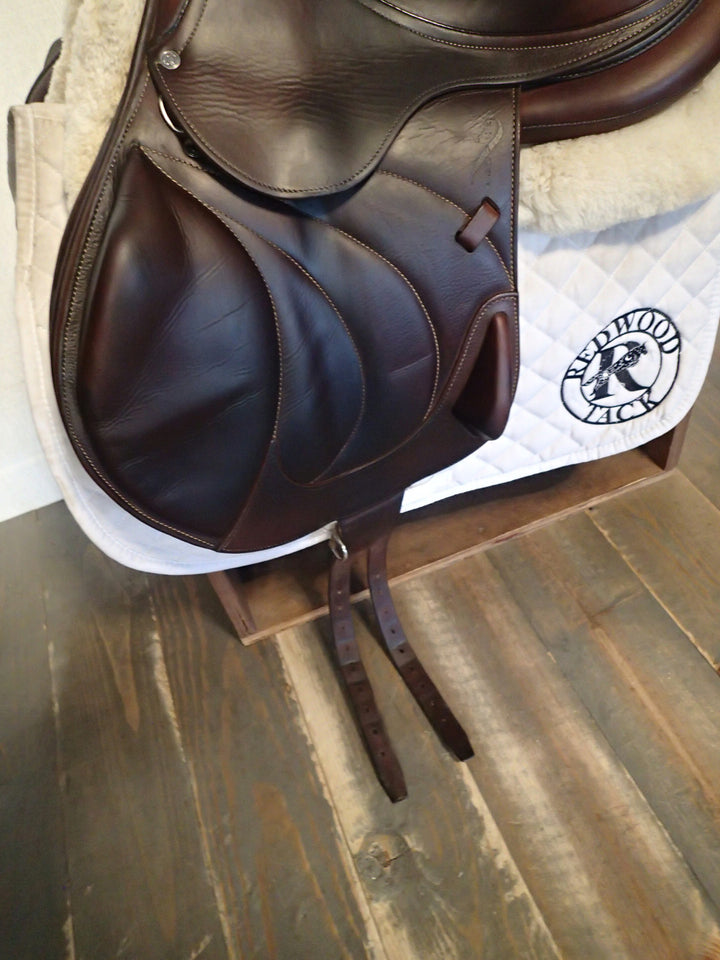 18" Antares Contact Monoflap Saddle - Full Buffalo - 2019 - 3AA Flaps - 4.75" dot to dot