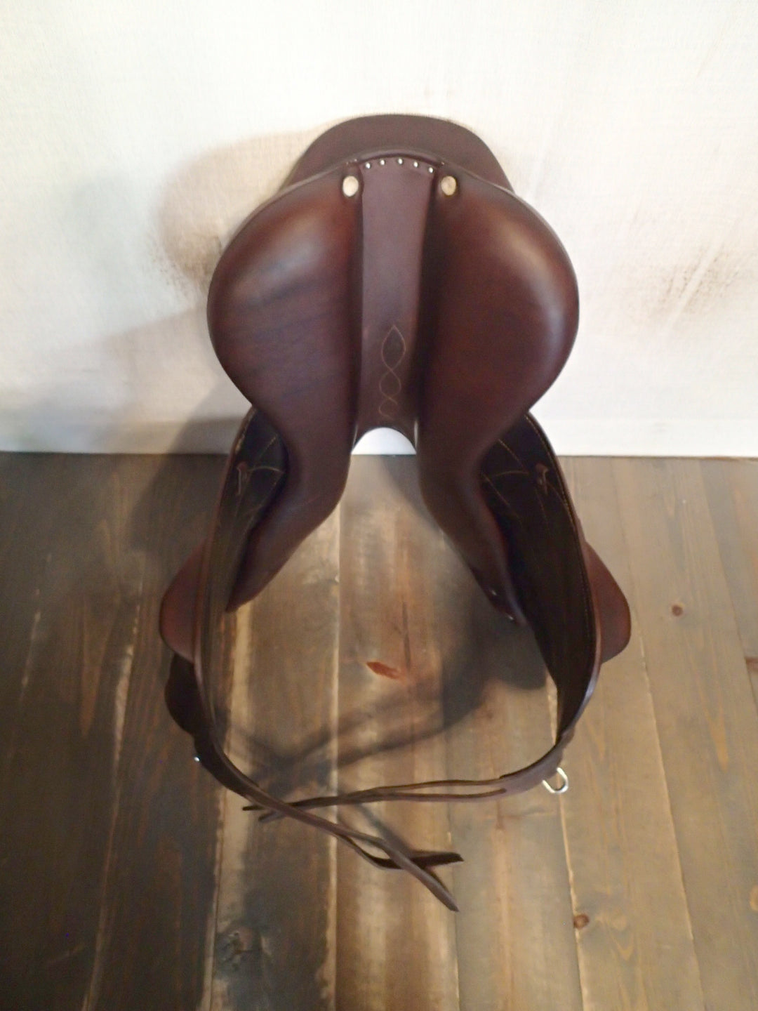 18" Antares Contact Monoflap Saddle - Full Buffalo - 2019 - 3AA Flaps - 4.75" dot to dot