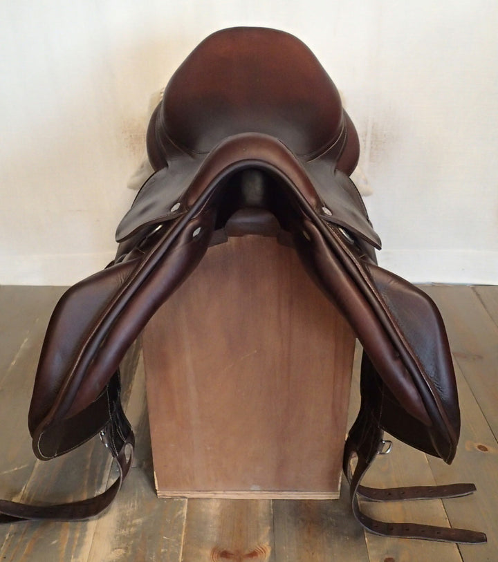 18" Antares Contact Monoflap Saddle - Full Buffalo - 2019 - 3AA Flaps - 4.75" dot to dot