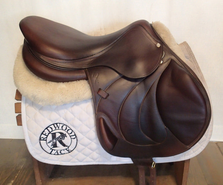18" Antares Contact Monoflap Saddle - Full Buffalo - 2019 - 3AA Flaps - 4.75" dot to dot