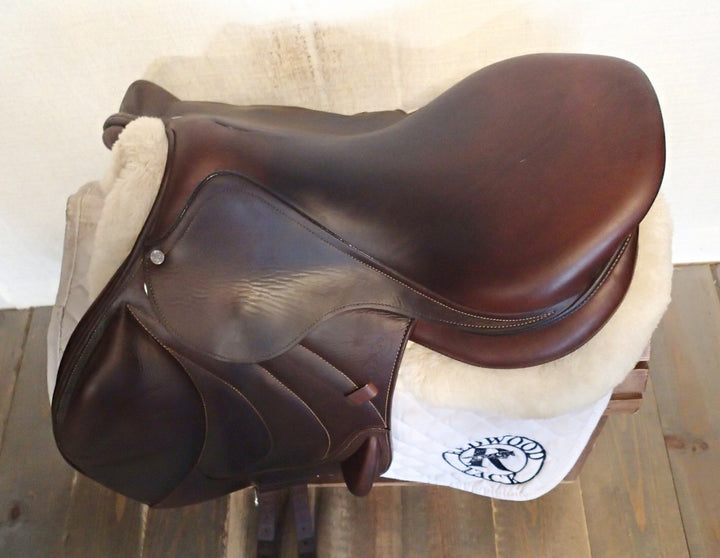 18" Antares Contact Monoflap Saddle - Full Buffalo - 2019 - 3AA Flaps - 4.75" dot to dot