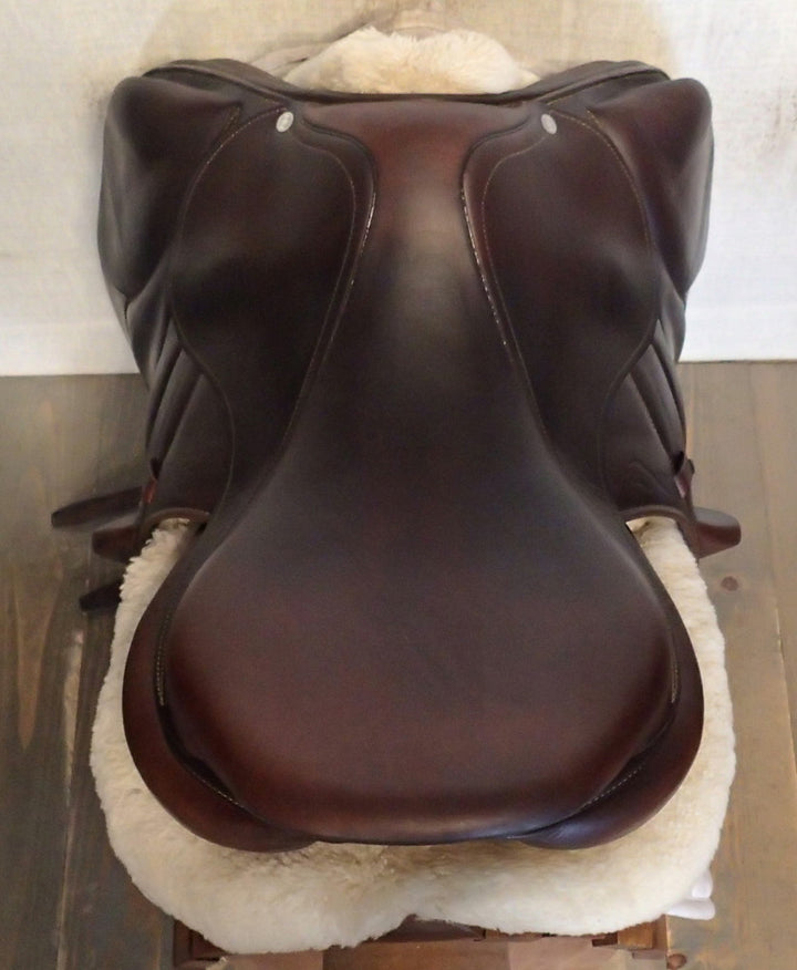 18" Antares Contact Monoflap Saddle - Full Buffalo - 2019 - 3AA Flaps - 4.75" dot to dot
