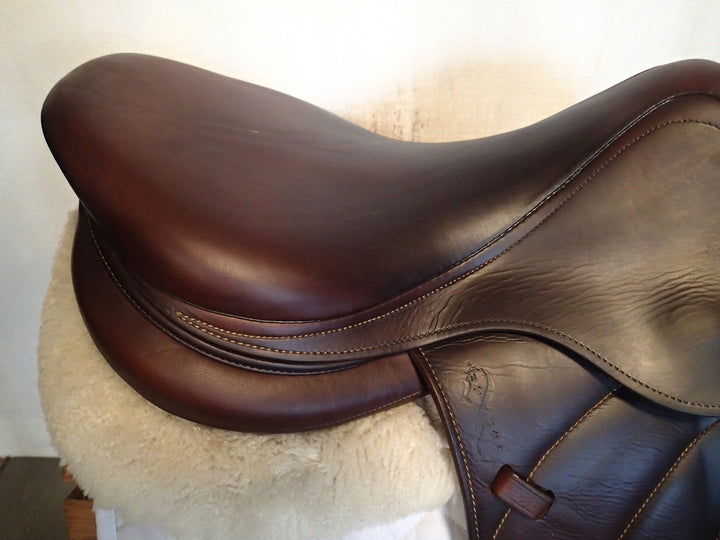 18" Antares Contact Monoflap Saddle - Full Buffalo - 2019 - 3AA Flaps - 4.75" dot to dot