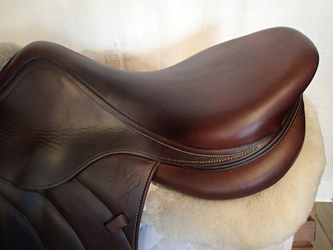 18" Antares Contact Monoflap Saddle - Full Buffalo - 2019 - 3AA Flaps - 4.75" dot to dot