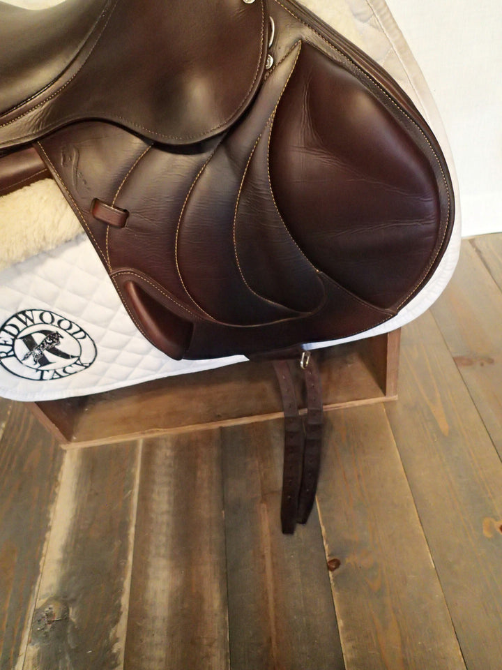 18" Antares Contact Monoflap Saddle - Full Buffalo - 2019 - 3AA Flaps - 4.75" dot to dot