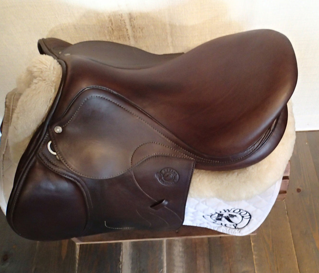 17.5" Antares Skylla Saddle - Full Calfskin - 2023 - 3A Flaps - 4.5" dot to dot