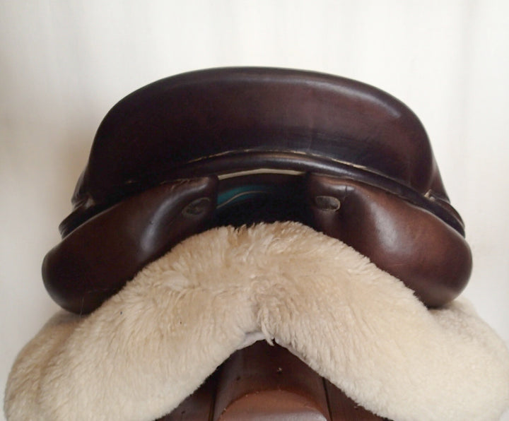 17.5" Voltaire Palm Beach Saddle - Full Buffalo - 2012 - 3AA Flaps - 4.75" dot to dot - FIN Panels