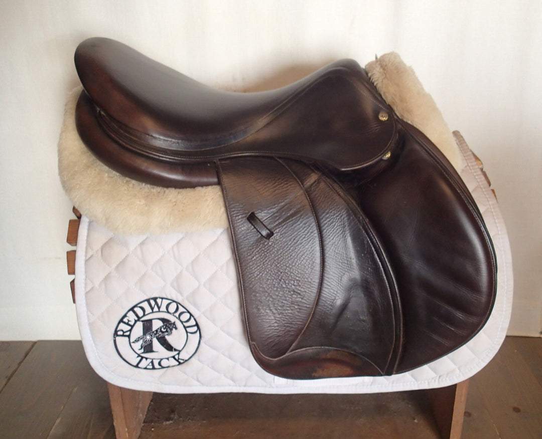 17.5" Voltaire Palm Beach Saddle - Full Buffalo - 2012 - 3AA Flaps - 4.75" dot to dot - FIN Panels