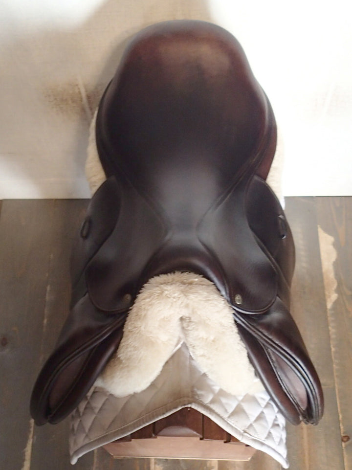 17.5" Voltaire Palm Beach Saddle - Full Buffalo - 2012 - 3AA Flaps - 4.75" dot to dot - FIN Panels