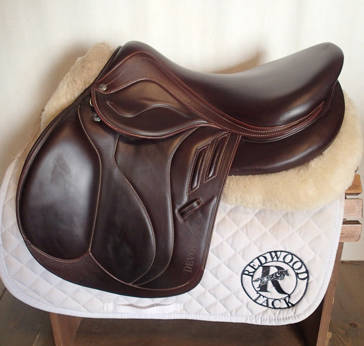 17" Devoucoux Biarritz Lab Saddle - Full Buffalo - 2021 - 2 Flaps - 4.5" dot to dot