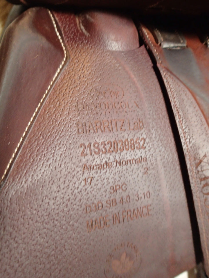 17" Devoucoux Biarritz Lab Saddle - Full Buffalo - 2021 - 2 Flaps - 4.5" dot to dot