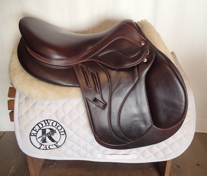 17" Devoucoux Biarritz Lab Saddle - Full Buffalo - 2021 - 2 Flaps - 4.5" dot to dot