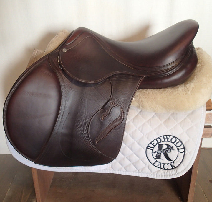 17" Antares Connexion Saddle - Full Buffalo - 2021 - 2AB Flaps - 4.75" dot to dot (927)