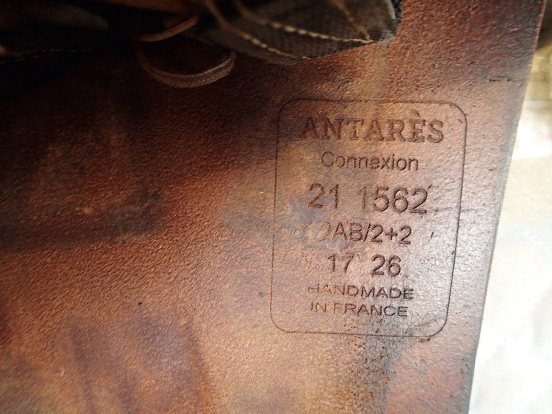 17" Antares Connexion Saddle - Full Buffalo - 2021 - 2AB Flaps - 4.75" dot to dot (927)