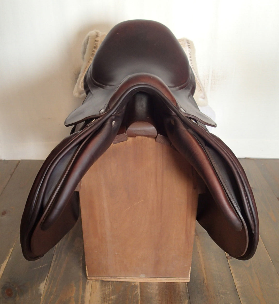 17" Antares Connexion Saddle - Full Buffalo - 2021 - 2AB Flaps - 4.75" dot to dot (927)