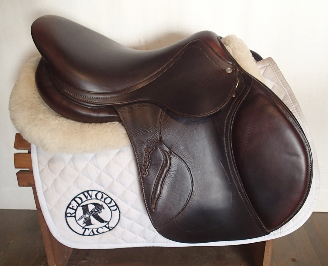 17" Antares Connexion Saddle - Full Buffalo - 2021 - 2AB Flaps - 4.75" dot to dot (927)