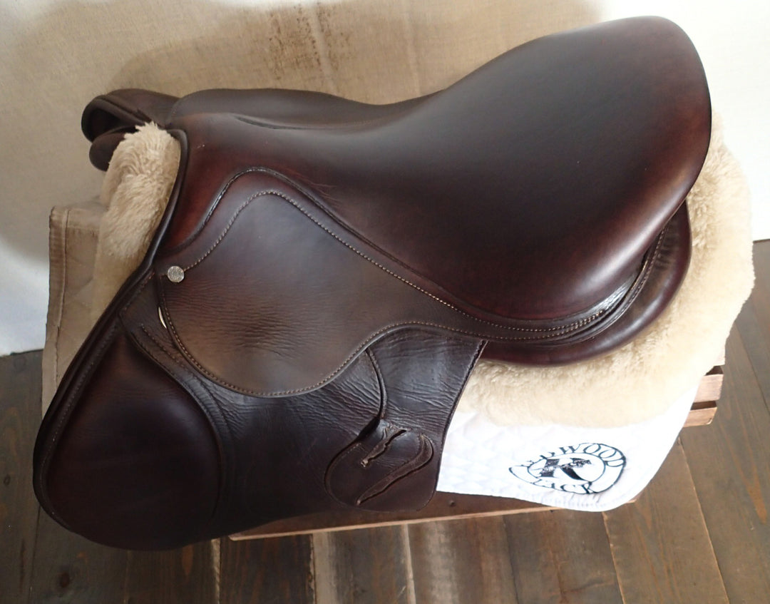 17" Antares Connexion Saddle - Full Buffalo - 2021 - 2AB Flaps - 4.75" dot to dot (927)