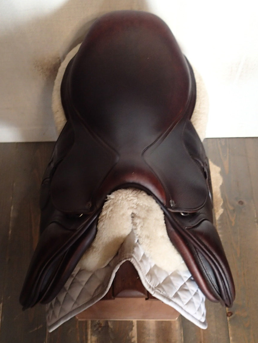 17" Antares Connexion Saddle - Full Buffalo - 2021 - 2AB Flaps - 4.75" dot to dot (927)